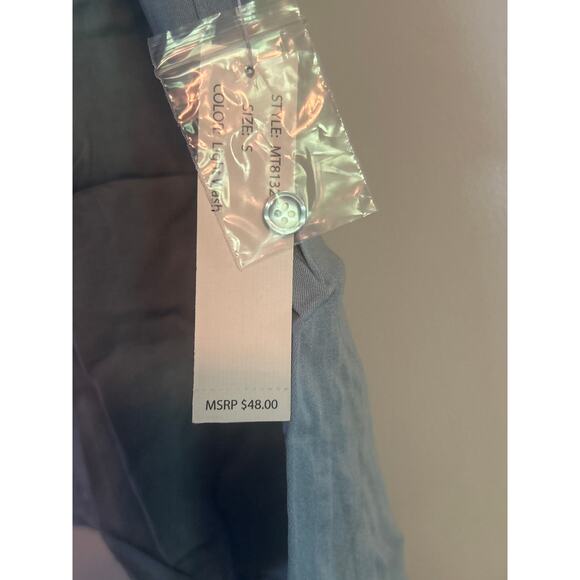 NWT Zac & Rachel Women's Light Blue 3/4 Sleeve Shirt Button Front Size Small - Picture 5 of 8